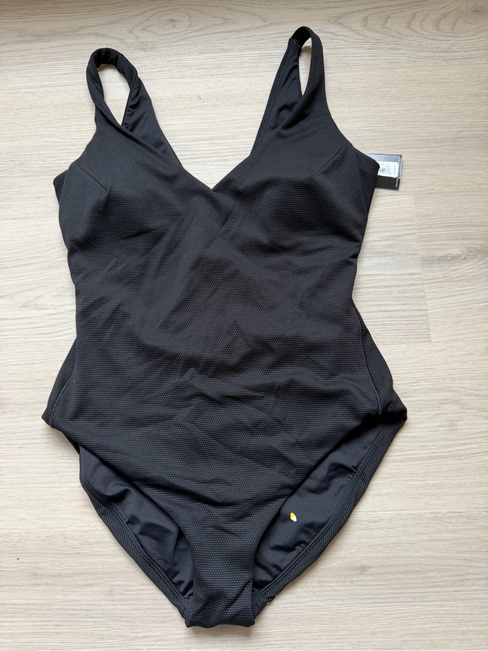NWT Spanx swim Classic Black One-Piece Swimsuit size large